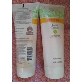 Burt's Bees Lot 2 new Burt Bees Facial Cleanser Cream Sensitive Hydration Renewal face wash - Sensitive with Cotton Extract