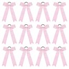 DEEKA 12 PCS Glitter Collegiate Style Cheer Bows Long Tail
