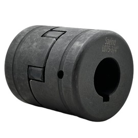 Saelno 1/2" to 3/4" L075 Flexible 3-Piece L-Jaw Coupling Coupler Set & Rubber Spider for Log Wood Splitter,Multi-Flex Couplings L075-1/2-3/4