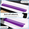 NYTKL 4 PCS Car Door Sill Protector, Carbon Fiber Auto