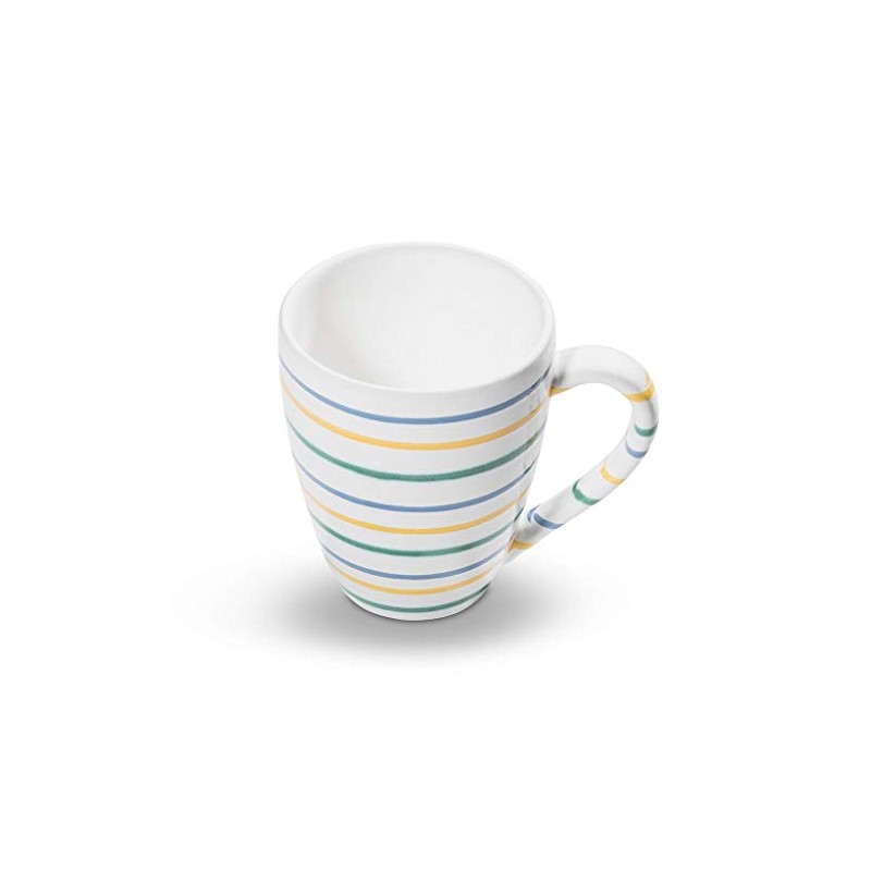 GMUNDNER KERAMIK Breakfast Cup Max Capacity: 0.3 Litres Colourful Flamed