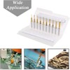 Mesee 10Pcs Titanium Coat Carbide End Milling Engraving Bits, 1/8