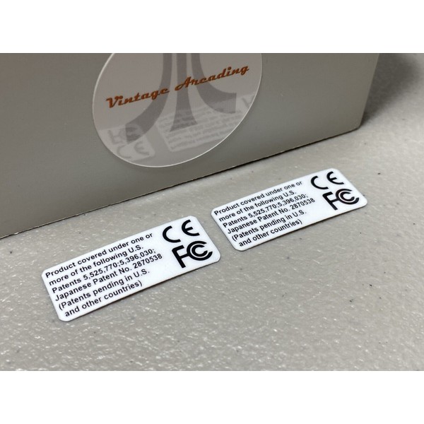 Unbranded Sega Dreamcast Controller Patent (Sega Dreamcast) Laminated Replacement Labels