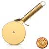 Berglander Pizza Wheel, Gold Titanium Plating Stainless Steel Pizza Cutter,