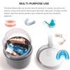 Mckkor Leak Proof Travel Denture Bath Case for Full Dentures,