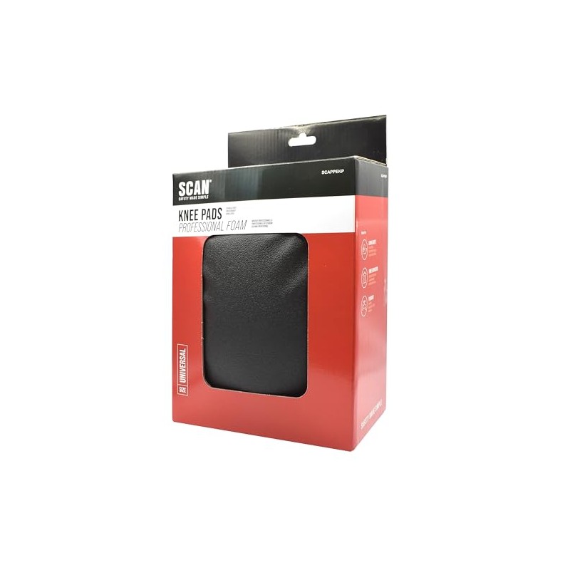 Scan SCAPPEKP PPEKP Professional Foam Kneepad,Black