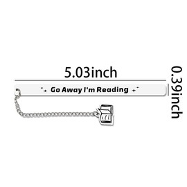 Gifts for Book Lovers Funny Bookmarks for Men Women Birthday Gifts for Readers Bookworm Gifts for Women Men Funny Gift for Book Club Friends Son Daughter Bookmark - Go Away I'm Reading