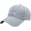 White Fang CA472 Men's Logo Hat, Cap, Smile, Character Design,