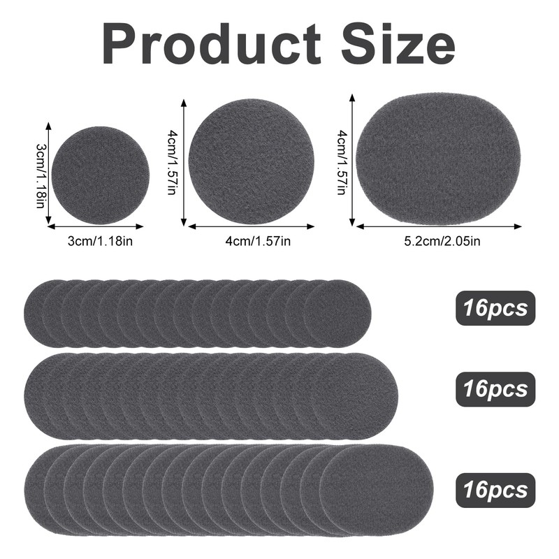48pcs Moleskin Adhesive Pads, Round Padding Prevention Tape Foot Cushion
