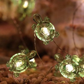 Uonlytech 40 LEDs Turtle Fairy Lights, Decorative USB Light, Nordic Style Party Light for Birthday, Festival Decor