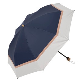 LIEBEN-0702 Folding Parasol Cool Plus UV Thermal Shielding Folding Umbrella, Transitioning, Women's, 19.7 inches (50 cm) x 8 Ribs, 100% Light Blocking, Fabric Uses Over 99.9% UV Reduction, Thermal