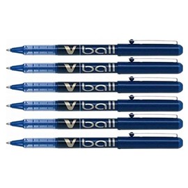 Pilot VBall VB 5 Rollerball with Metal Blade Blue