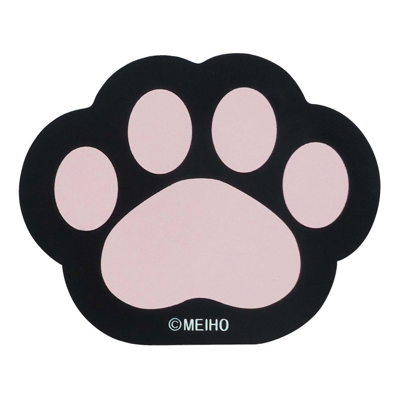 ねこの デコマグネット 4個セット クロ ME214