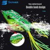 Senvenelec 6pcs Colorful Thunder Frog Fishing Lure, 3D Fisheye, Frog
