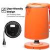 Secura Stainless Steel Double Wall Electric Kettle Water Heater for