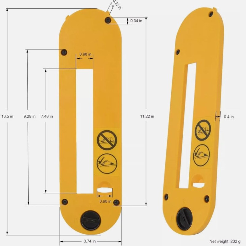 VIQAEKK Dado Throat Plate Table Saw Accessories for Dado Blades