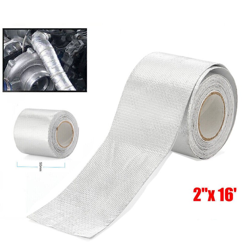 Geartronics 2" x 16' Adhesive Exhaust Header Pipe Wrap Heat