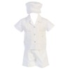 Lito Boys Poly Cotton Pintuck Shirt and Shorts Christening Baptism