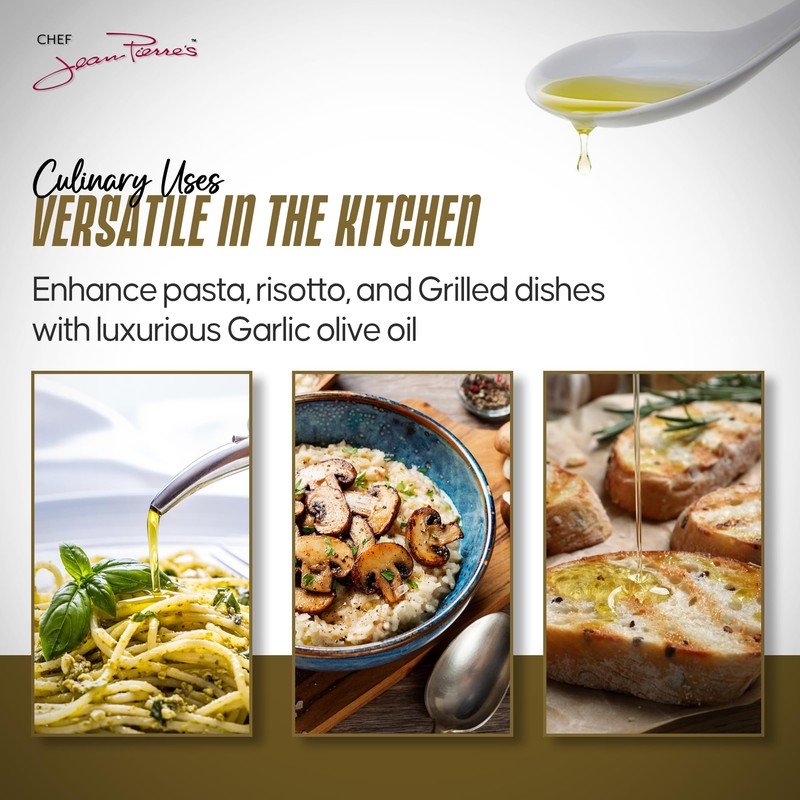 Chef Jean Pierre's Extra Virgin Roasted Garlic Olive Oil -