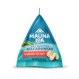 MAUNA LOA HAWAII MAUNA LOA Macadamias Nuts HAWAIIAN SEA SALT BOX 0.5oz x 24 pack