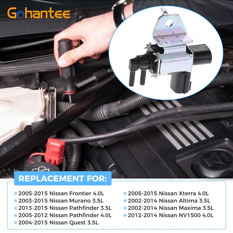 gohantee VIAS Control Solenoid Valve 14955-8J10A Replacement for Nissan Altima