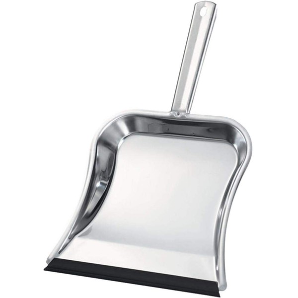 turk Dustpan with Lip, Stainless-Steel/Silver, 23 x 22 x 30 cm