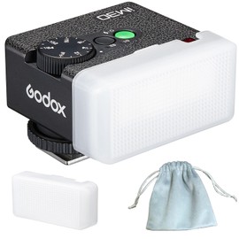 Godox Flash iM30 Mini Flash with Diffuser for Canon/Sony zv1 zve10 /Nikon/Fuji/Olympus Universal Hotshoe Cameras, Speedlite GN 15, 7 Power Levels, 6500K±200K, 230 Full-Power Camera Flashes