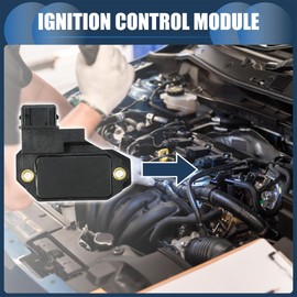 INFINAUTO Ignition Control Module, Inner Ignition Module Control Unit No.97531304 for Citroen AX 1.0L 1.1L 1.3L 1.4L for Citroen BX 1.4L 1.6L ABS Black, 1 Pc