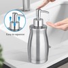 GLUBEE Soap Dispenser Stainless Steel - Brushed Nickel Pump Dispenser