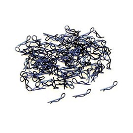 RC Model Bent-Up Body Clips (100) for 1/10 Short Course & Monster Trucks(LxW=19.5x6.5mm)