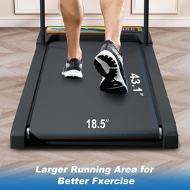 RIVANO Under Desk Walking Pad, Treadmill with Handles, Walking Pad Treadmill Compact & Portable with Remote Control, Quiet Adjustable Portable Speed Jogging Smart Mat Work for Home Office, Orange