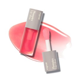 Espoir Plumpies Lip Colloection Lip Gloss #Cherry Bear │ Transparent Glossy Red Lip Care with Plumping Effects │ Chubby Tip Lip Gloss for Easy Application │ Clear Red with No Glitters