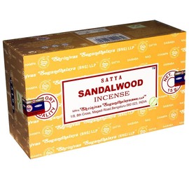 Satya Nag Champa Incense Sticks | x12 pack | with 2 Booghe incense sticks holder (SandalWood)