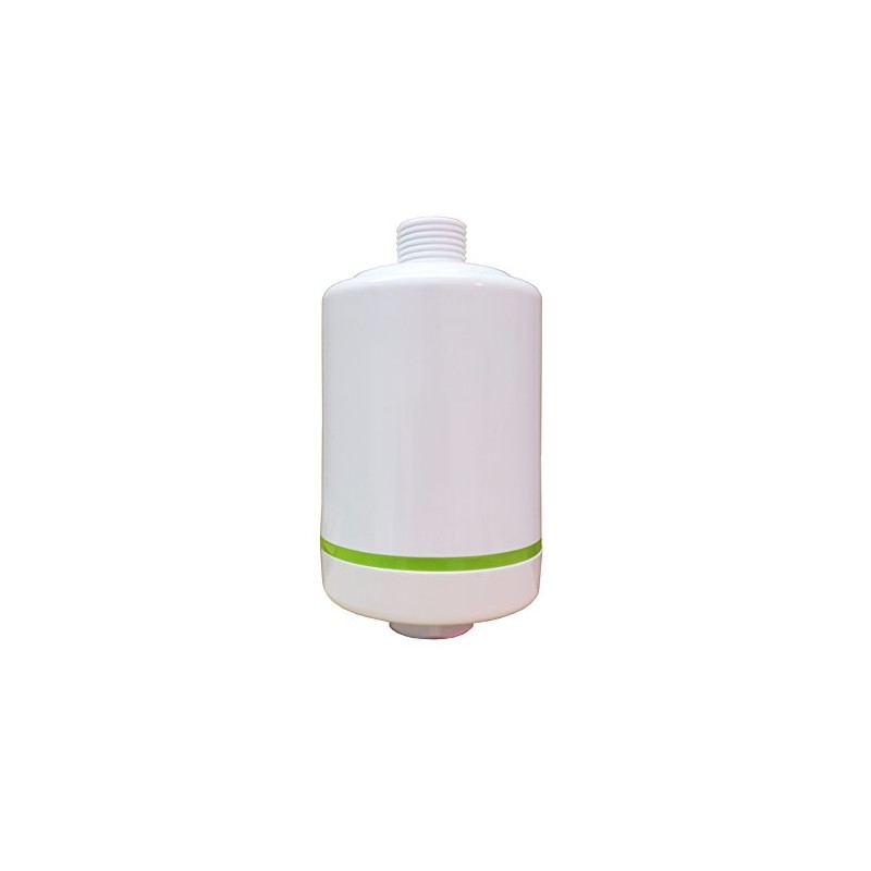 Carbon & KDF Shower Filter by Finerfilters in White -