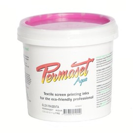 Permaset Aqua Fabric Standard Cover Screenprinting Inks - Glow Magenta - 1 Liter