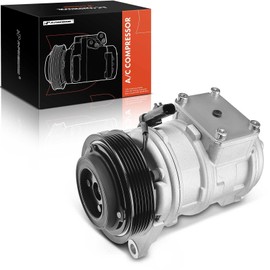 A-Premium A/C Compressor with Clutch Compatible with Dodge Grand Caravan, Chrysler Town & Country, Plymouth Grand Voyager, 3.3L 3.8L
