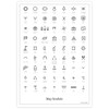 "Map Symbol Poster" Looks Great in Interior, Society, A3 Size,
