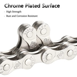 WAIZHIUA 9-Speed Bike Chain 116 Links Bicycle Chain High Strength Manganese Steel Cycling Chain with Magic Buckle for Road Mountain Bike