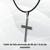 TClaudia, Cruz de Plata 925 Gruesa, collares para mujer y