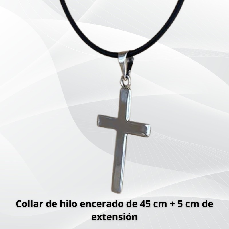 TClaudia, Cruz de Plata 925 Gruesa, collares para mujer y