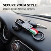 Italy Keyring with Fiat Logos, Accessories for Fiat 500C Accessories,