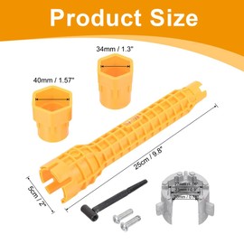 VYIBPDY Multifunctional Sink Key, Tap Key Under the Sink, Used for Bathroom, s