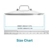 12 Inch Pan Lid - Glass Lid with Stainless Steel