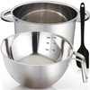 Marsheepy Double Boiler Pot Set, 2500ML（2.3QT） Mixing Bowl for Chocolate