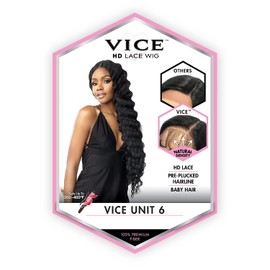 Sensationnel Vice Lace Front Wigs - Unit 6 5 Inch Deep Part Synthetic Preplucked Hairline (T2/30)