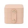 Travel Jewelry Box Organizer Small Portable Storage Case 2 Layer