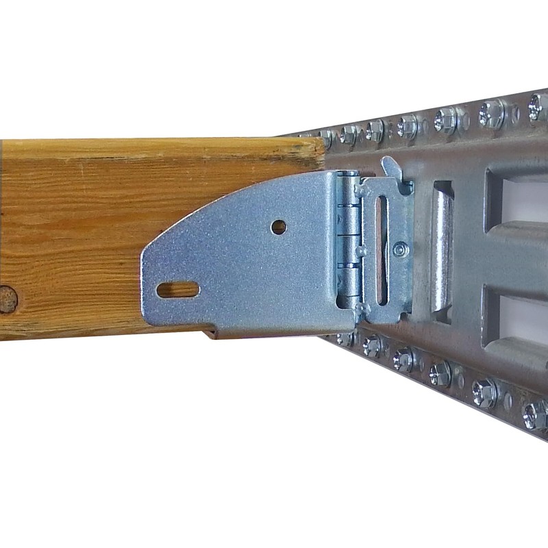 SNAP-LOC E-Track Wood Beam End Socket with Hinge 4-Pack, Logistic