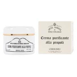 Propolis Purifying Cream 50 ml – Night Cream for Oily and Impure Skin – Dermopurifying Action – Produced by Antica Farmacia dei Monaci Camaldolesi