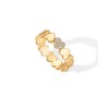PAVOI PAVOI 14K Yellow Gold Plated Heart Stackable Ring for