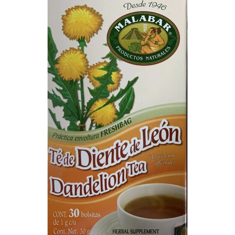 Malabar Te diente de leon 30 Tea Bags Dandelion Tea